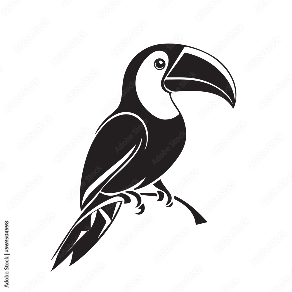 Toucan in cartoon, doodle style . Image for t-shirt, web, mobile apps and ui. Isolated 2d vector illustration in logo, icon, sketch style, Eps 10, black and white. AI Generative Toucan in cartoon, doodle style . Image for t-shirt, web, mobile apps and ui. Isolated 2d vector illustration in logo, icon, sketch style, Eps 10, black and white. AI Generative