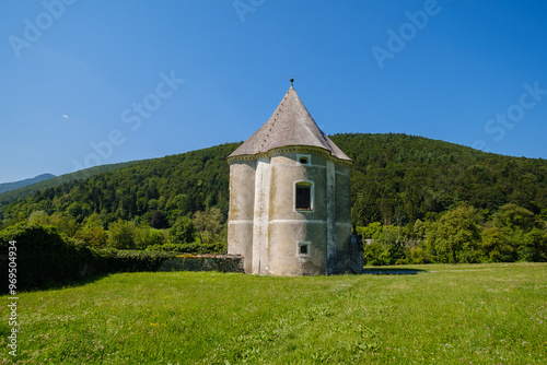 Hudičev turn pavilion in Sotestka, Slovenia photo