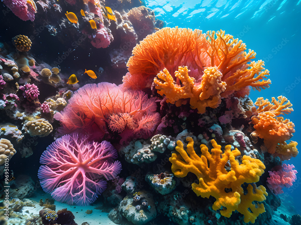 Naklejka premium The corals natural