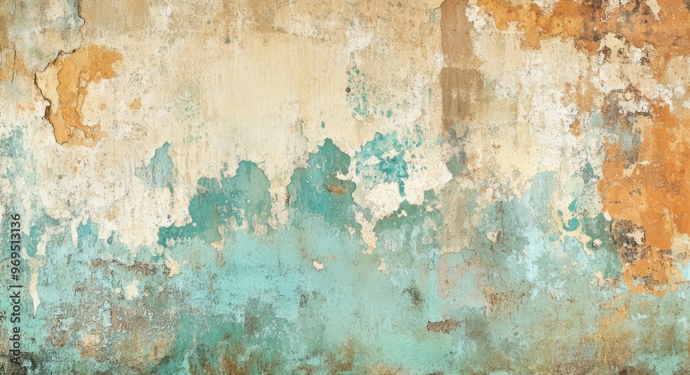 Weathered Wall Texture With Peeling Paint. Weathered Wall Texture With Peeling Paint.