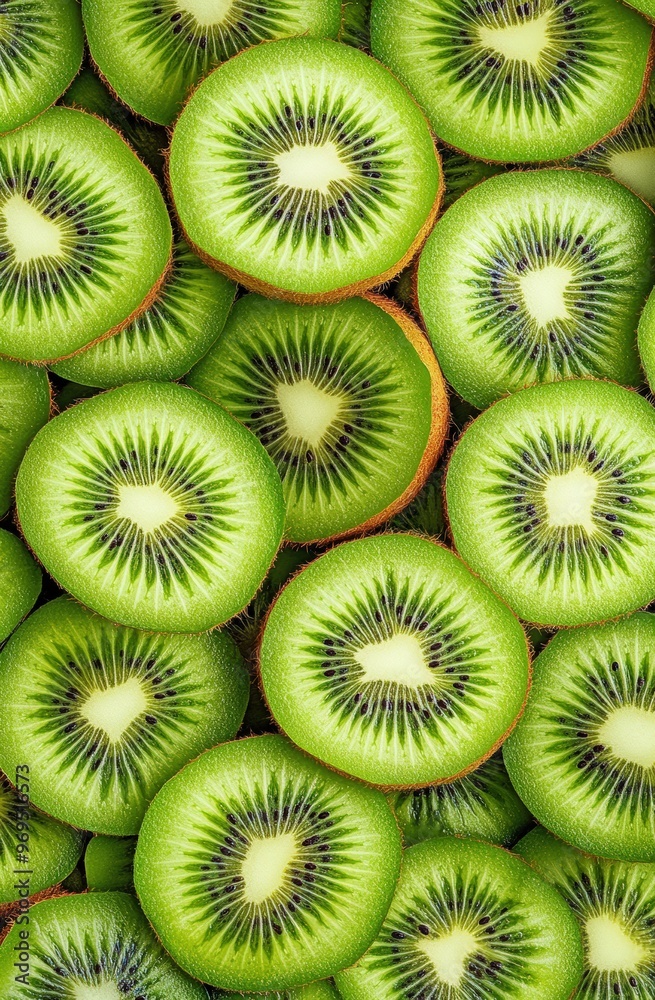 A pattern of kiwi slices. kiwi day A pattern of kiwi slices. kiwi day