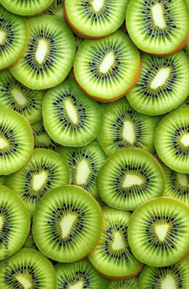 A pattern of kiwi slices. kiwi day A pattern of kiwi slices. kiwi day