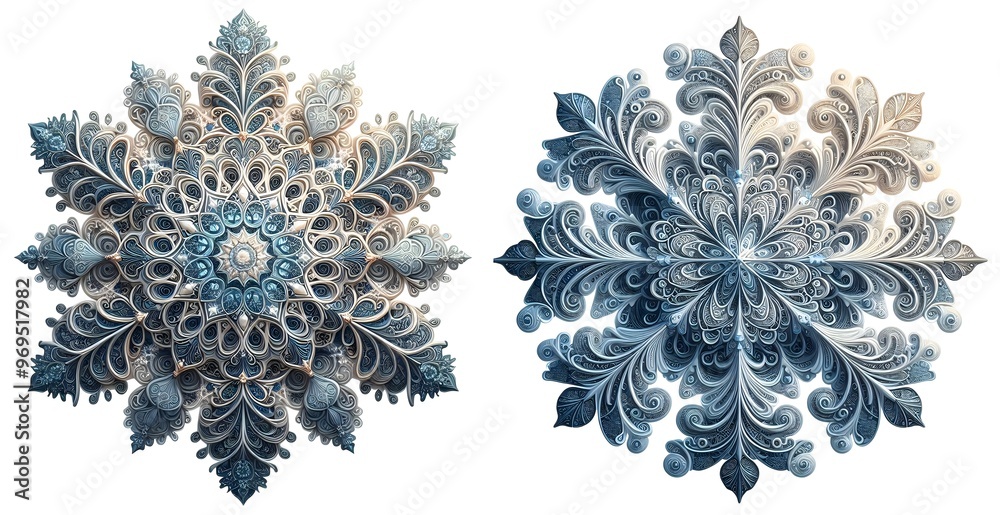 Ornate Snowflake Pattern transparent background Ornate Snowflake Pattern transparent background