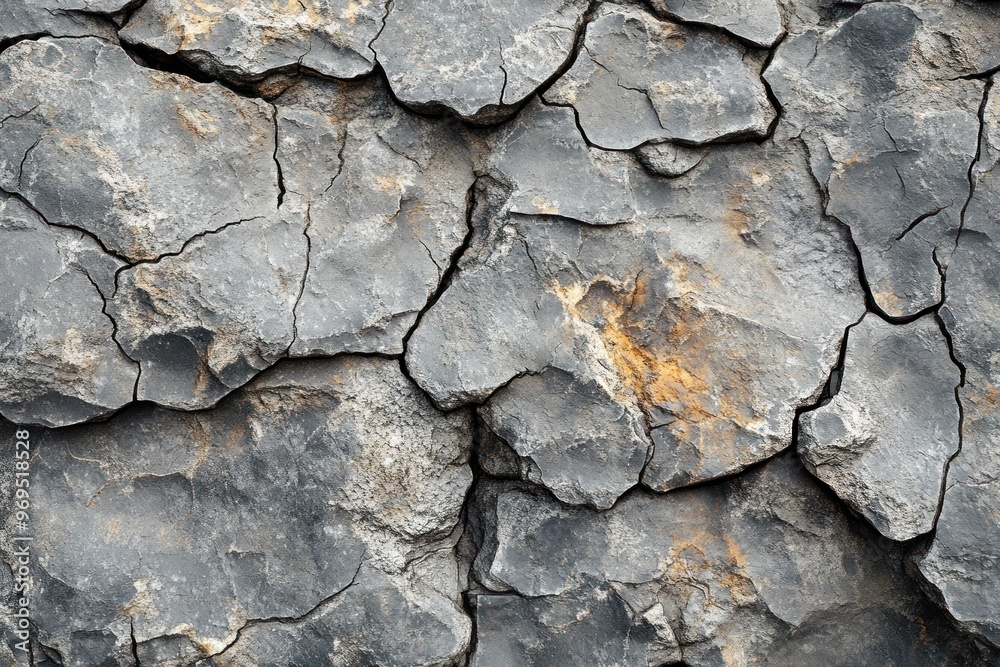 Close-Up of Cracked and Weathered Rock Surface Close-Up of Cracked and Weathered Rock Surface