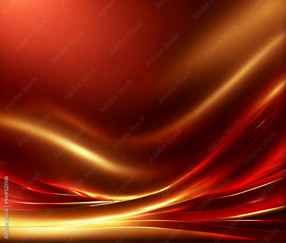 Obraz premium Elegant abstract red gold shining gradient background