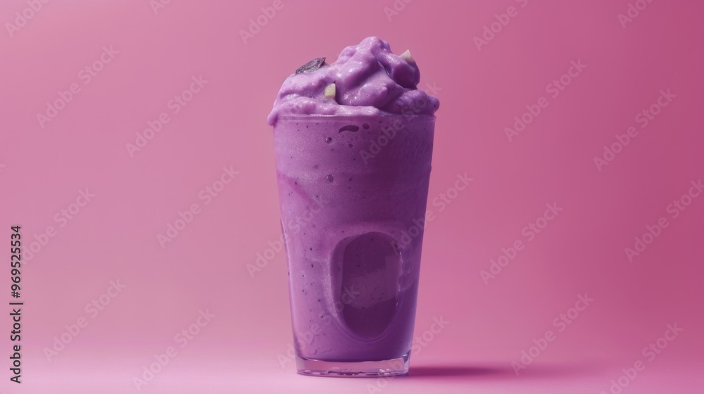 Purple smoothie healthy food illustration generated by ai Purple smoothie healthy food illustration generated by ai