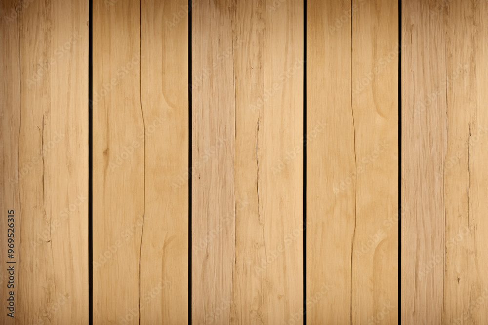 Close-up shot of light brown wood planks with grain patterns. Close-up shot of light brown wood planks with grain patterns.
