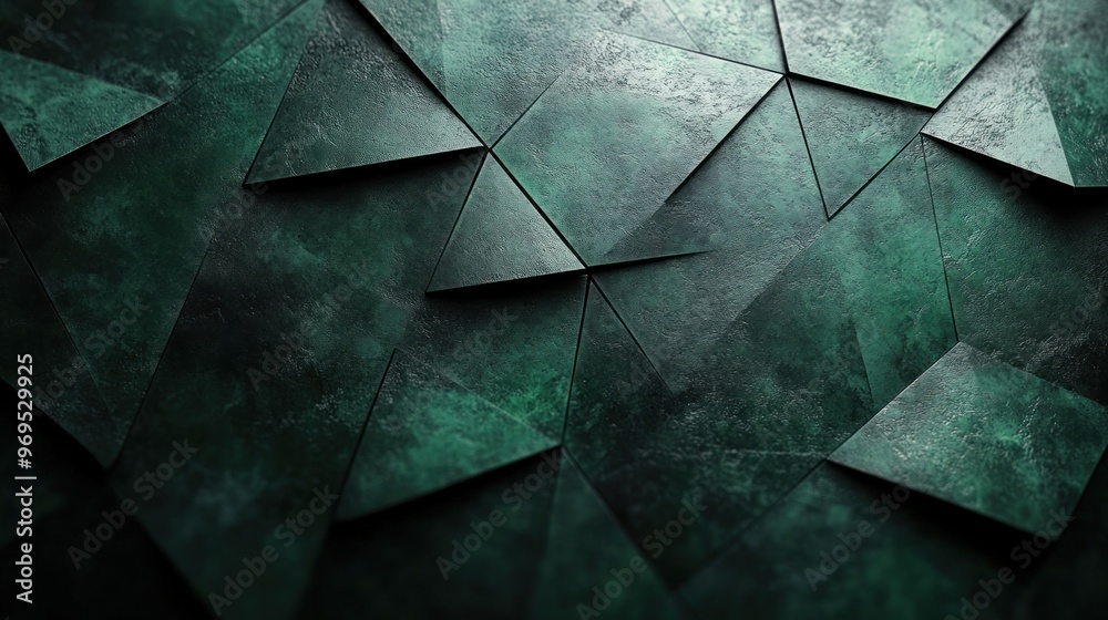 Abstract Geometric Green Pattern Abstract Geometric Green Pattern
