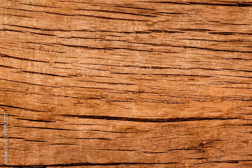 Close-up of a weathered brown wood grain texture.