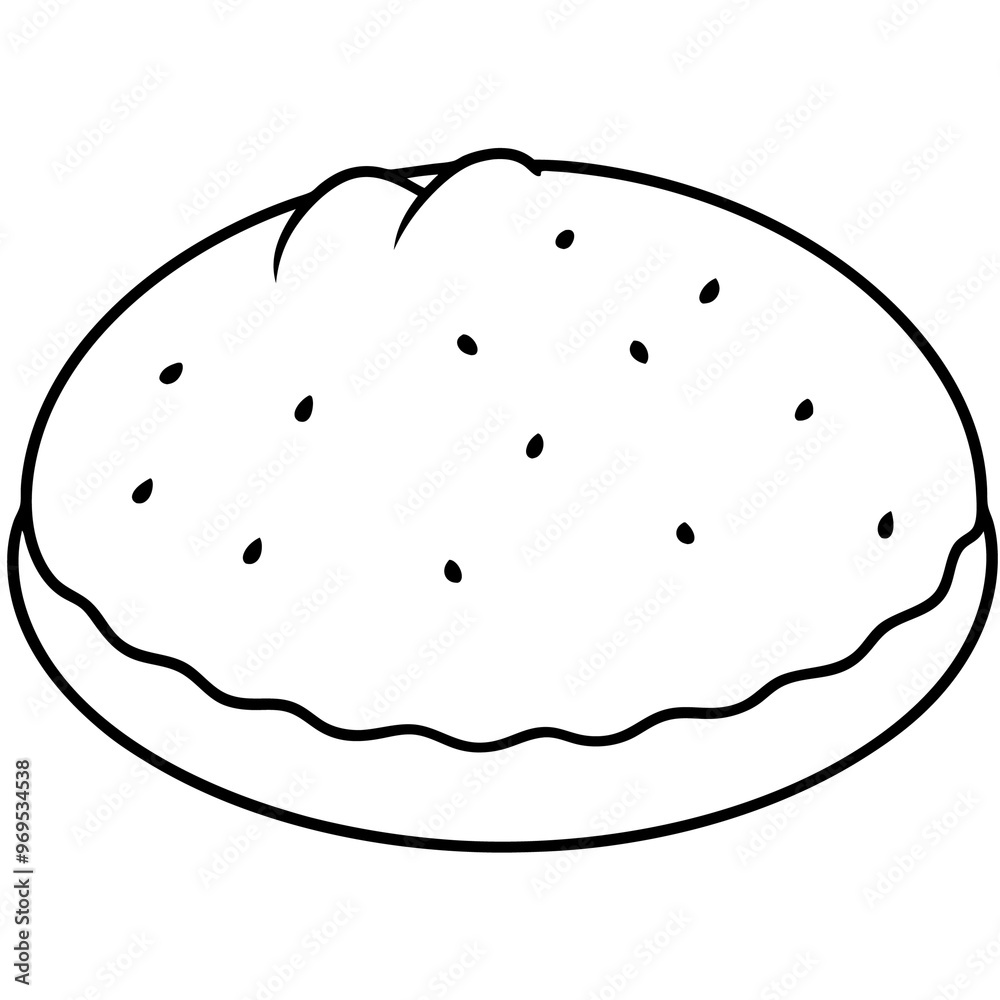 pita outline coloring book page line art drawing pita outline coloring book page line art drawing