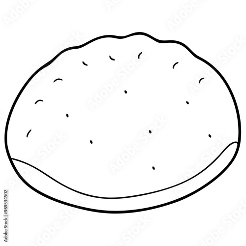 pita outline coloring book page line art drawing