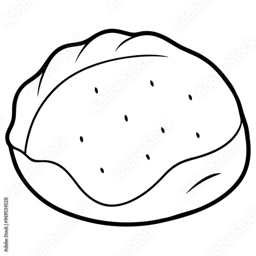 pita outline coloring book page line art drawing