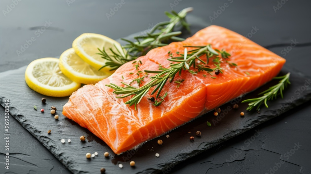 Fresh Salmon Fillet with Lemon and Rosemary Fresh Salmon Fillet with Lemon and Rosemary