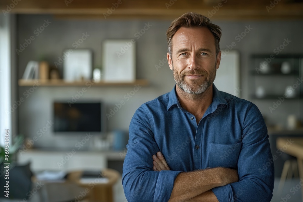 Confident middle-aged man smiling. Ideal for business and corporate websites. Confident middle-aged man smiling. Ideal for business and corporate websites.