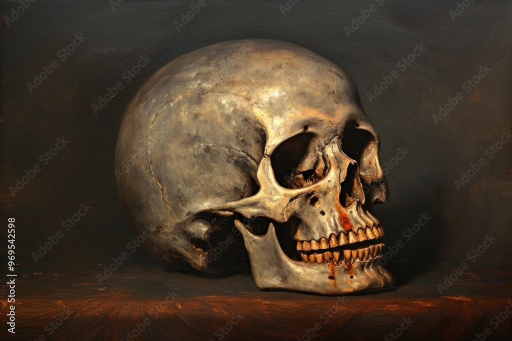 Obraz premium Painting art anthropology sculpture.