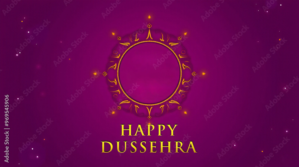 Vibrant Dussehra Illustration - Celebrate Victory of Good Over Evil with Divine Hindu Festivity Art