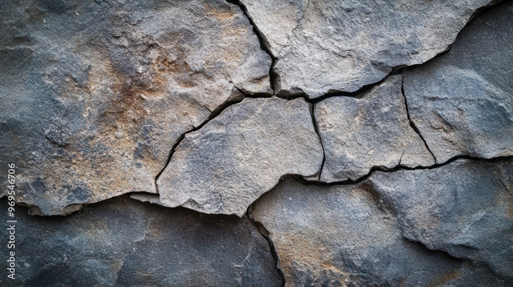 Cracked Stone Wall Texture with Deep Crevices Cracked Stone Wall Texture with Deep Crevices