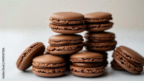 Chocolate Macarons: A Delectable French Pastry Stack