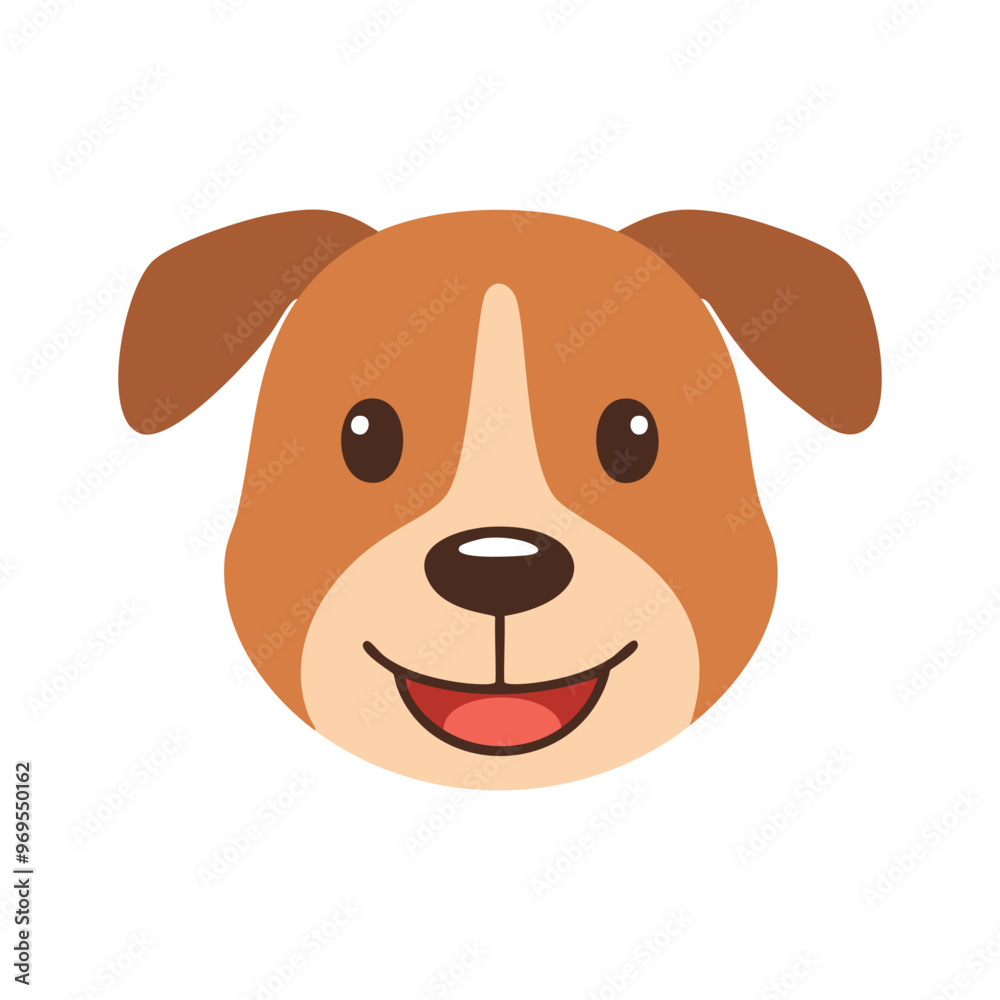 Dog Drawing Design Vector Illustration Clipart Eps, Happy dog face isolated on white background Dog Drawing Design Vector Illustration Clipart Eps, Happy dog face isolated on white background
