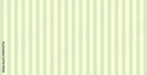 Green striped background.