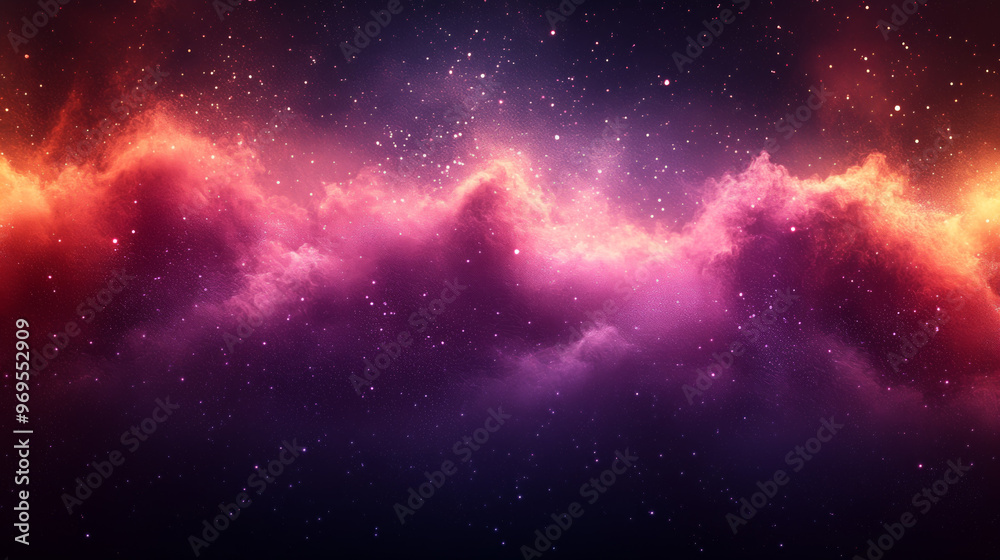 Fototapeta premium Vibrant Red Purple Magenta Grainy Gradient on Black Background