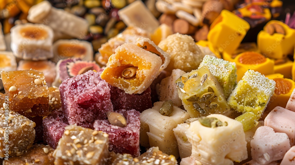 Mix mithai or sweet food mix includes and burfi