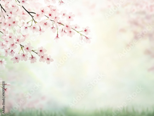 A serene spring scene featuring delicate pink blossoms against a soft, blurred background. Perfect for nature and seasonal themes.