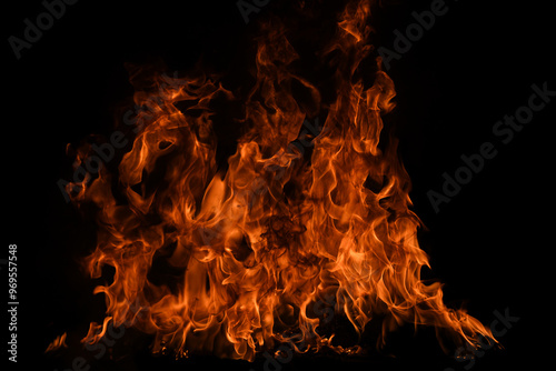 Blaze fire flame texture for banner background.