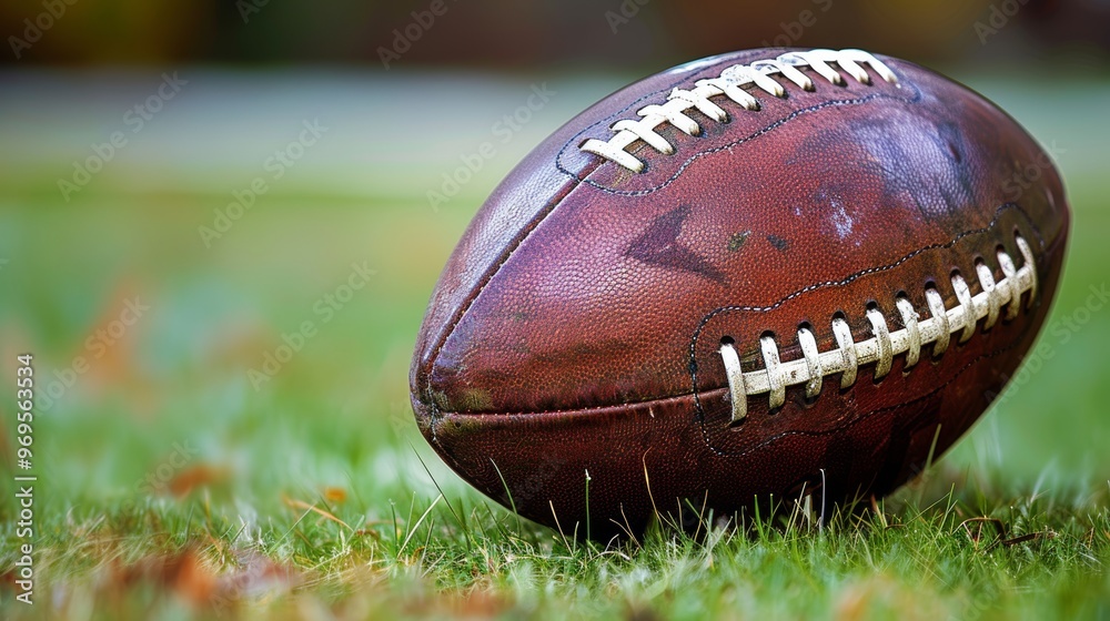 Obraz premium Blurred american football background design for a sports betting website overlay