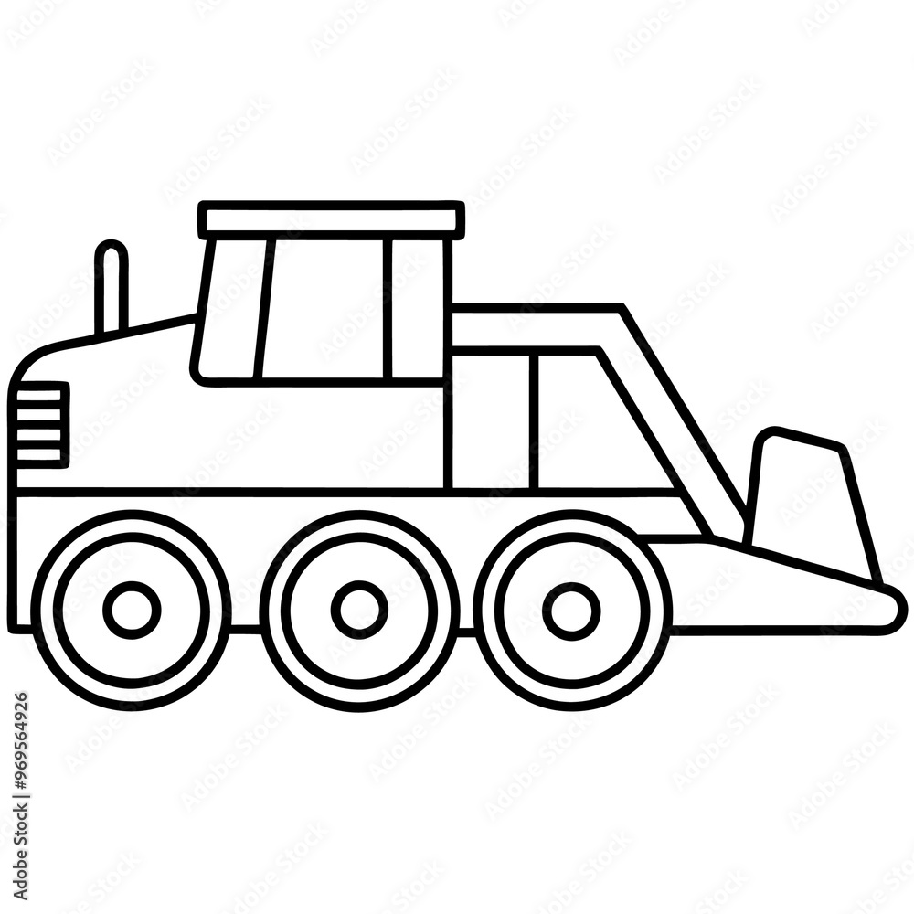 road reclaimer machine outline coloring book page line art drawing road reclaimer machine outline coloring book page line art drawing