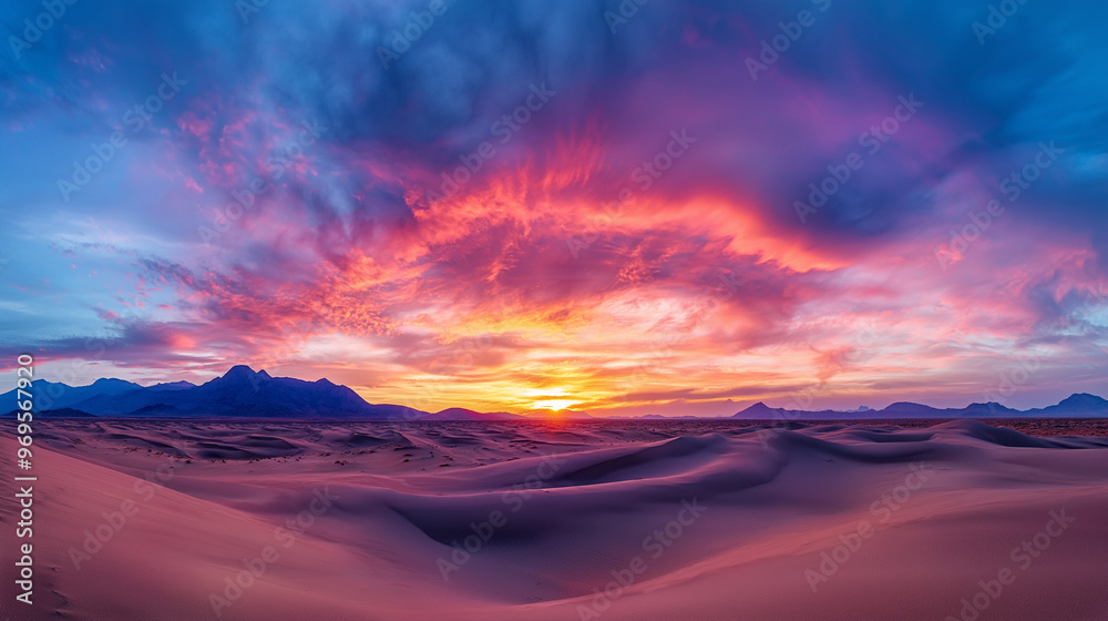 Desert landscape with Sand Dunes Desert landscape with Sand Dunes