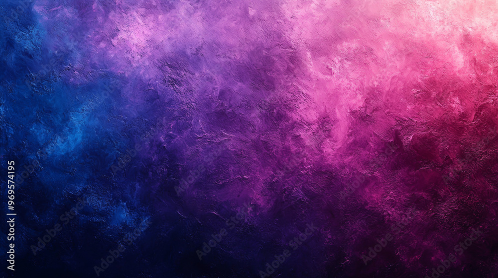 Fototapeta premium Grainy Purple and Blue Gradient Noisy Background with Light Texture