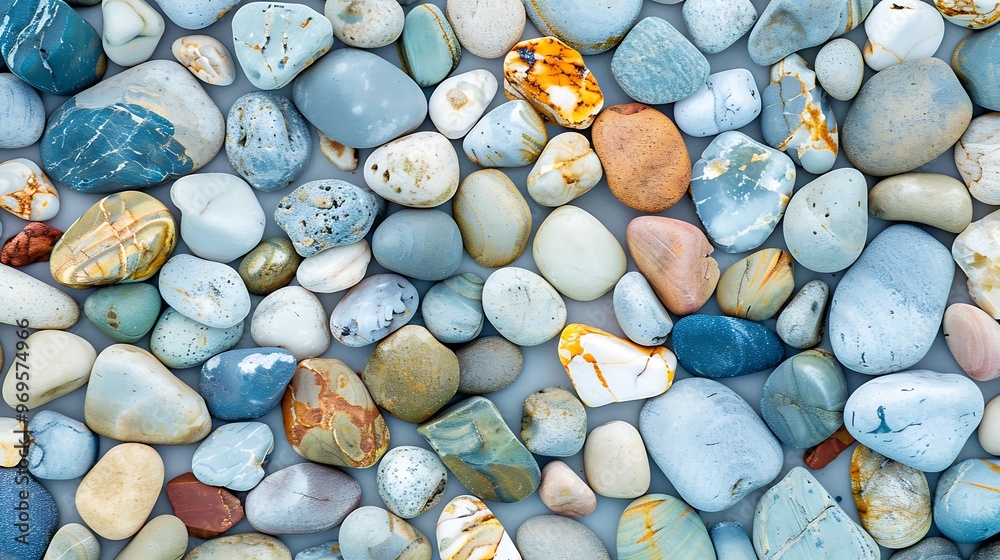 Modern vibrant little sea marble pebble background Modern vibrant little sea marble pebble background