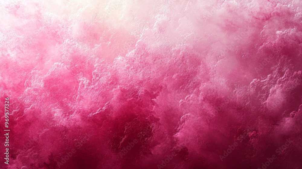 Fototapeta premium Pink Grainy Gradient Background with Noise Texture and Light Effect