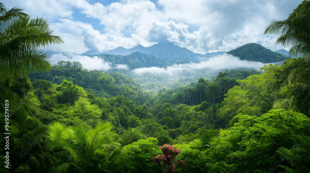 Obraz premium An Ancient Forest With Towering trees