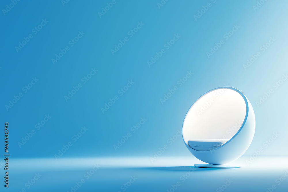A modern lamp design featuring a circular shape and soft blue lighting, perfect for contemporary interiors and aesthetic spaces. A modern lamp design featuring a circular shape and soft blue lighting, perfect for contemporary interiors and aesthetic spaces.