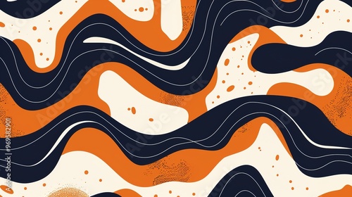 River pattern wallpaper