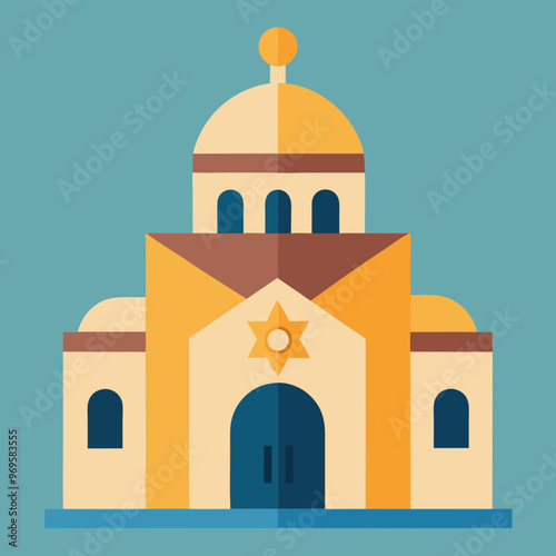 synagogue vector illustration