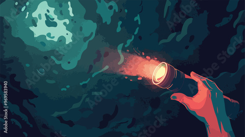 Uncover Direction Vector Illustration