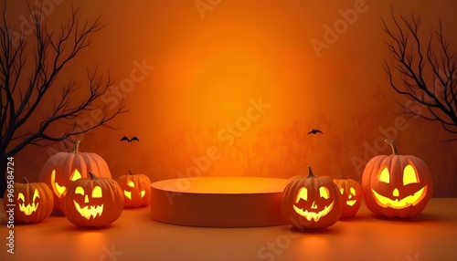 Halloween scenery for product studio lighting 