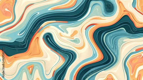 River pattern seamless wallpaper