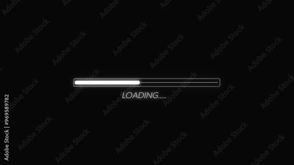 Abstract Loading Progress Bar Animation.