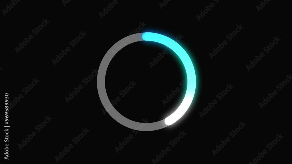 Abstract New Circle Loading Bar Animation.
