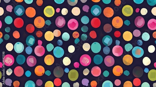 colourful dot pattern wallpaper