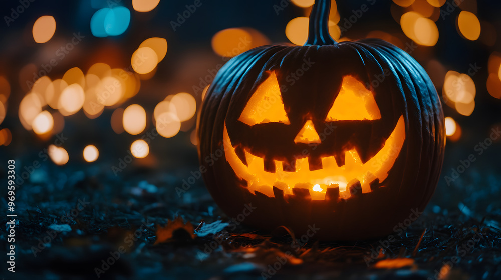 Obraz premium Halloween with pumpkins