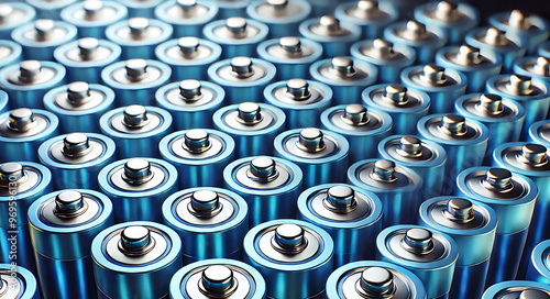 Batteries Industrielles pour Énergie Renouvelable photo