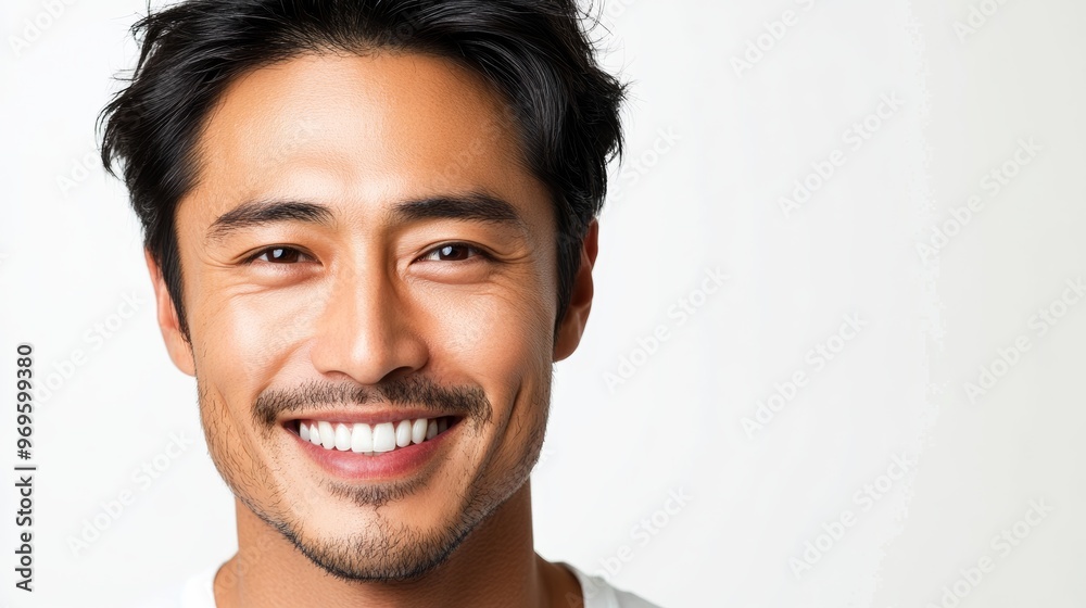 Portrait of a Happy Man Smiling. Portrait of a Happy Man Smiling.