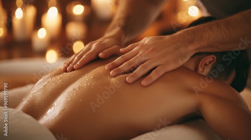 Wallpaper Mural Relaxing Massage Therapy Session. Torontodigital.ca