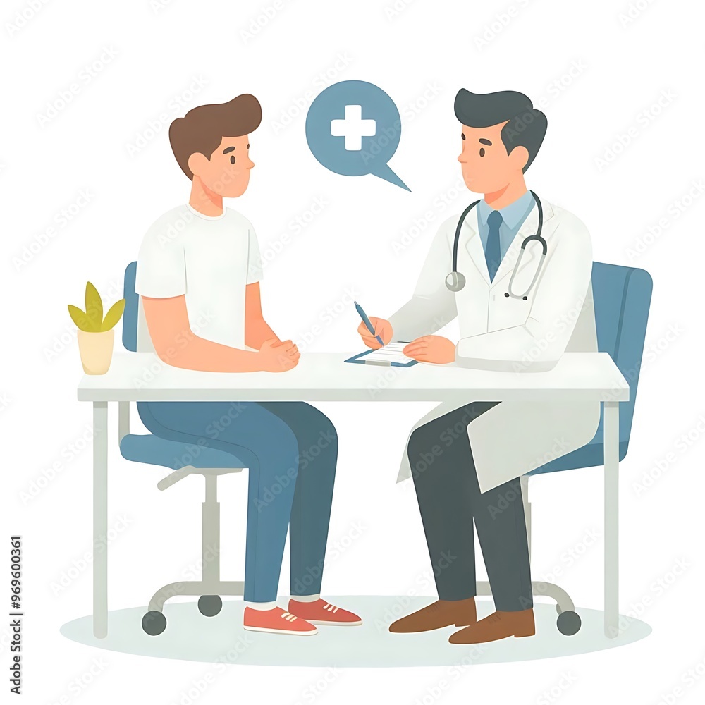 Fototapeta premium doctor consulting with patient