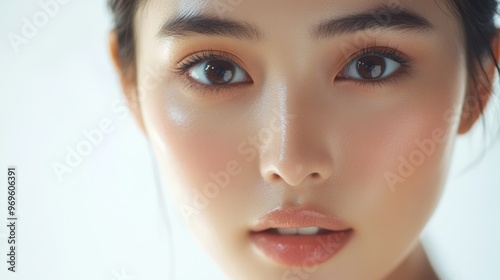 Close Up Portrait of a Woman with Beautiful Skin.